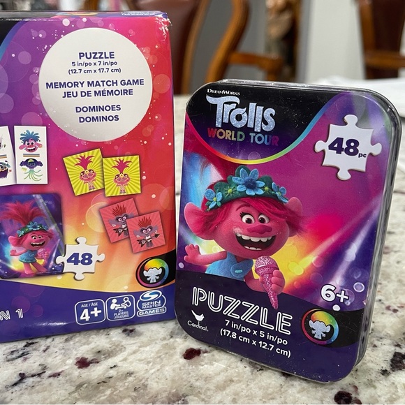 TROLLS Puzzles and Game Set (5 Total)  Brand New NWT - Picture 4 of 8